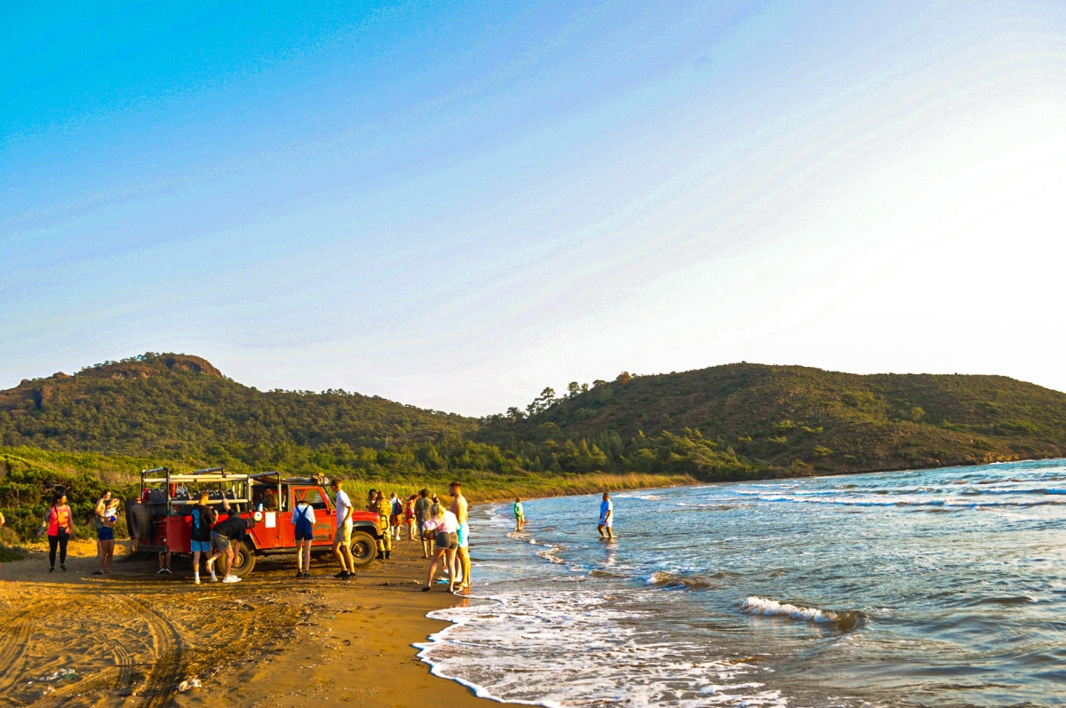Sunset and Beach Party, Swim with Barbeque Dinner (4x4 Jeep) from Marmaris photo 2