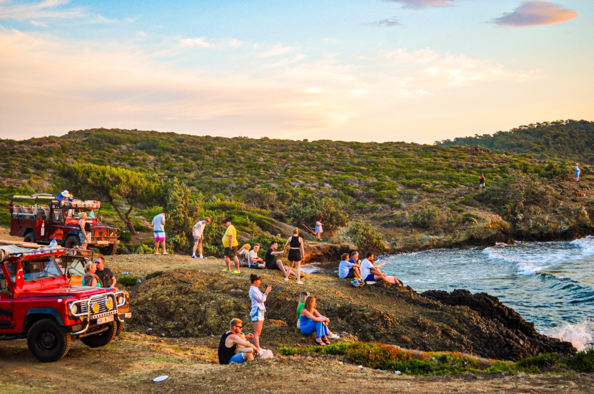 Sunset and Beach Party, Swim with Barbeque Dinner (4x4 Jeep) from Marmaris photo 3
