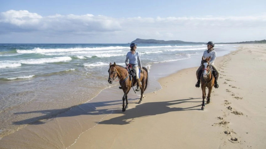 Horse Riding At the Golden Sandy Beach of Antalya photo 2