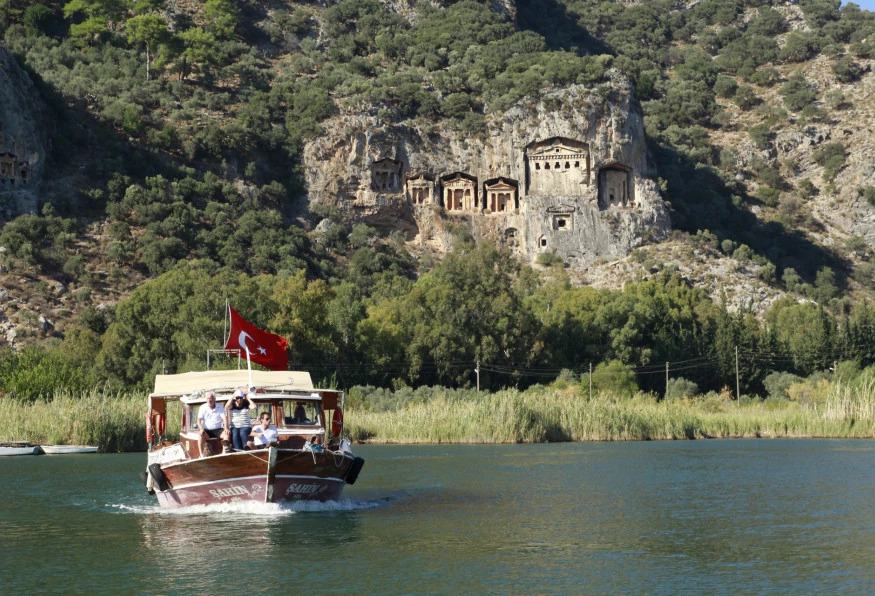Boat Trip to Dalyan- Caunos, Turtle Beach includes Mud bath from Marmaris photo 5