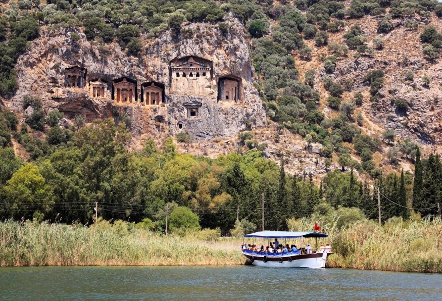 Boat Trip to Dalyan- Caunos, Turtle Beach includes Mud bath from Marmaris photo 7