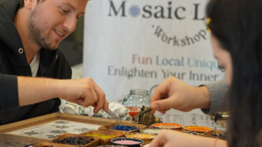 3 Hour Turkish Mosaic Lamp Workshop photo 1
