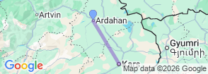 Daily Kars City Tour from Ardahan Map