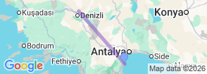 Daily Pamukkale Tour from Kemer Map