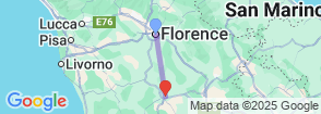 3 Days Center Italy: Tour Map