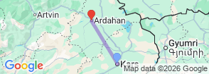 6 Days Ardahan City & Cooking Tour Map
