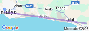 Manavgat River Cruise Tour Departing from Antalya Map