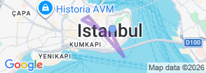 Panorama of Night Tour in Istanbul – Explore Galata Tower, Taksim & Sultanahmet at Night Map