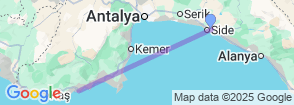 Daily Demre Myra Kekova Tour from Manavgat Map