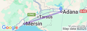 5 Days Adana & Mersin Tour Map