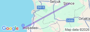 Kusadasi to Sirince Wine Tasting and Shopping Tour Map