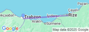6 Days Black Sea Region Rize Tour Map