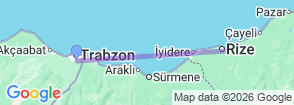 5 Days Rize City & Cooking Tour Map