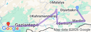 7 Days Southwestern Turkey Tour Map