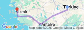 9 Days Southwestern Turkey Tour Map