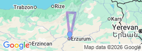 7 Days Erzurum Mount Kackar Tekking Tour Map