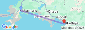 Fethiye Saklikent and Oludeniz Day Trip from Marmaris Map