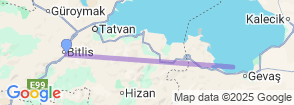 Daily Akdamar Island & Van Lake Tour from Bitlis Map