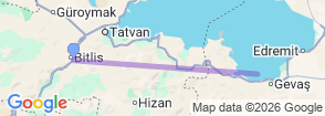 Daily Akdamar Island & Van Lake Tour from Bitlis Map