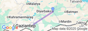 Daily Sanliurfa City Tour from Diyarbakir Map