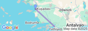 Daily Dalyan Tour from Kusadasi Map