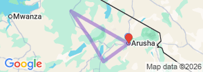 9 Days Tanzania Migration Safari Map