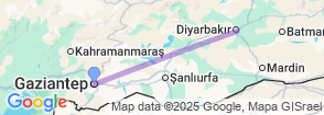 Daily Diyarbakir City Tour from Gaziantep Map