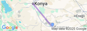 Daily Konya City Tour from Karaman Map