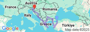 24 Days Europe Balkan Countries Tour Map