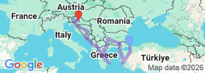 24 Days Europe Balkan Countries Tour Map