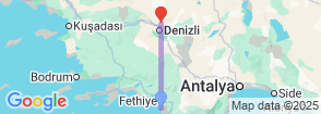 Daily Pamukkale Tour from Oludeniz Map