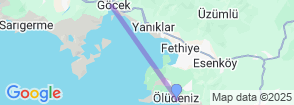 Daily Fethiye Gocek Market Tour from Oludeniz Map
