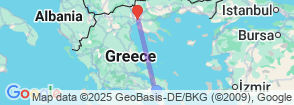5 Days Greece Tour Map