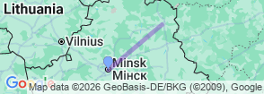 5 Days Belarus Art & Cultural Tour Map