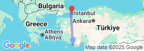 Oludeniz to Istanbul Tour by Flight Map