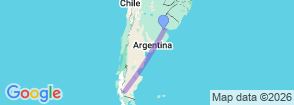 8 Days Glaciers, Falls & Tango Map