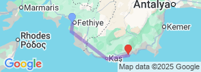 3 Days Fethiye Demre Blue Cruises Tour Map