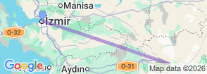 Daily Pamukkale Tour from Izmir Map