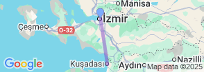 Daily Kusadasi Boat Cruise from Izmir | Relaxing Bays & Swimming Tour with Lunch Map