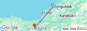 4 Days Zonguldak - Duzce Tour Map