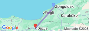 4 Days Zonguldak - Duzce Tour Map