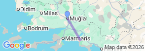Daily Dalyan Turtle Clinic Tour from Mugla Map
