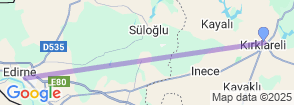 Daily Edirne City Tour from Kirklareli Map