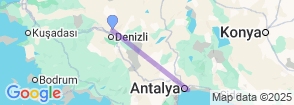 Full-Day Antalya City Tour from Pamukkale – Explore Historic Kaleiçi & Düden Waterfalls Map