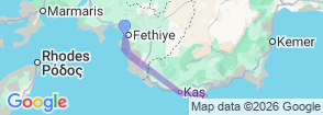 7 Days Sail Gulet Cabin Cruise Turkey 18 to 39 Young Adults Map
