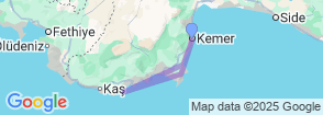 8 Days Kemer Kekova Kemer Cabin Cruise Map