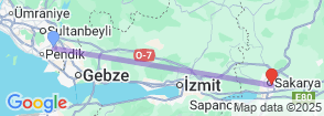 5 Days Sakarya City Tour Map