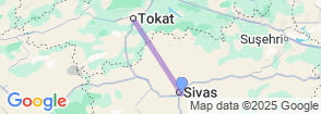 5 Days Tokat City & Cooking Tour Map
