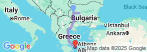 7 Days Bulgaria Greece Combined Tour Map