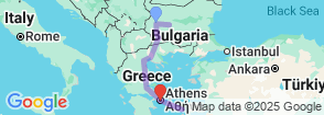 9 Days Bulgaria Greece Combined Tour Map